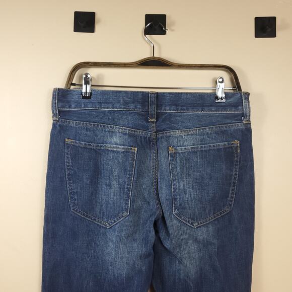 American Rag Dark Wash Distressed Straight Leg Jeans Size 30x30 - Picture 6 of 8